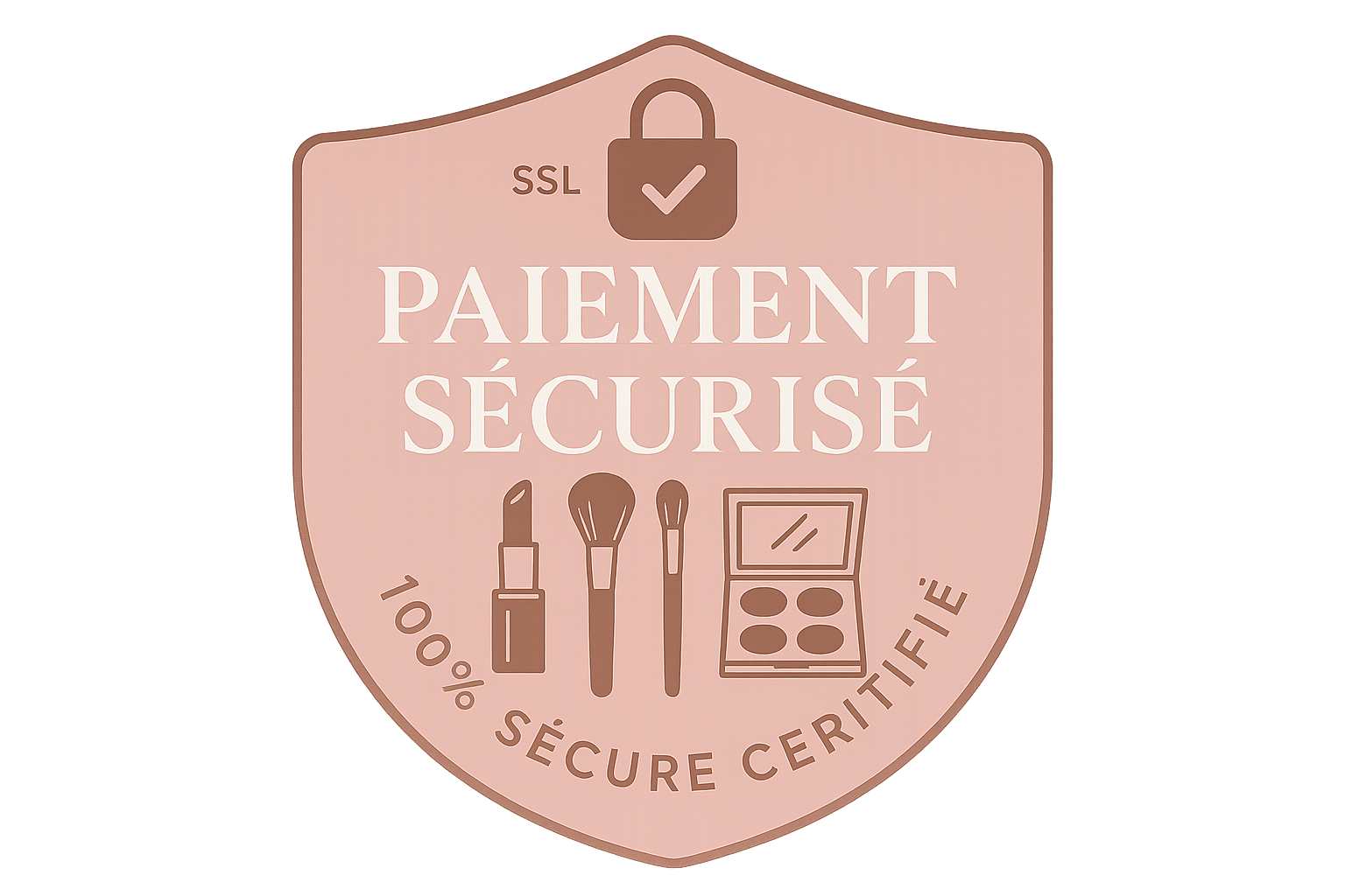 badge de paiment securisee en rapportr avec le maquillage